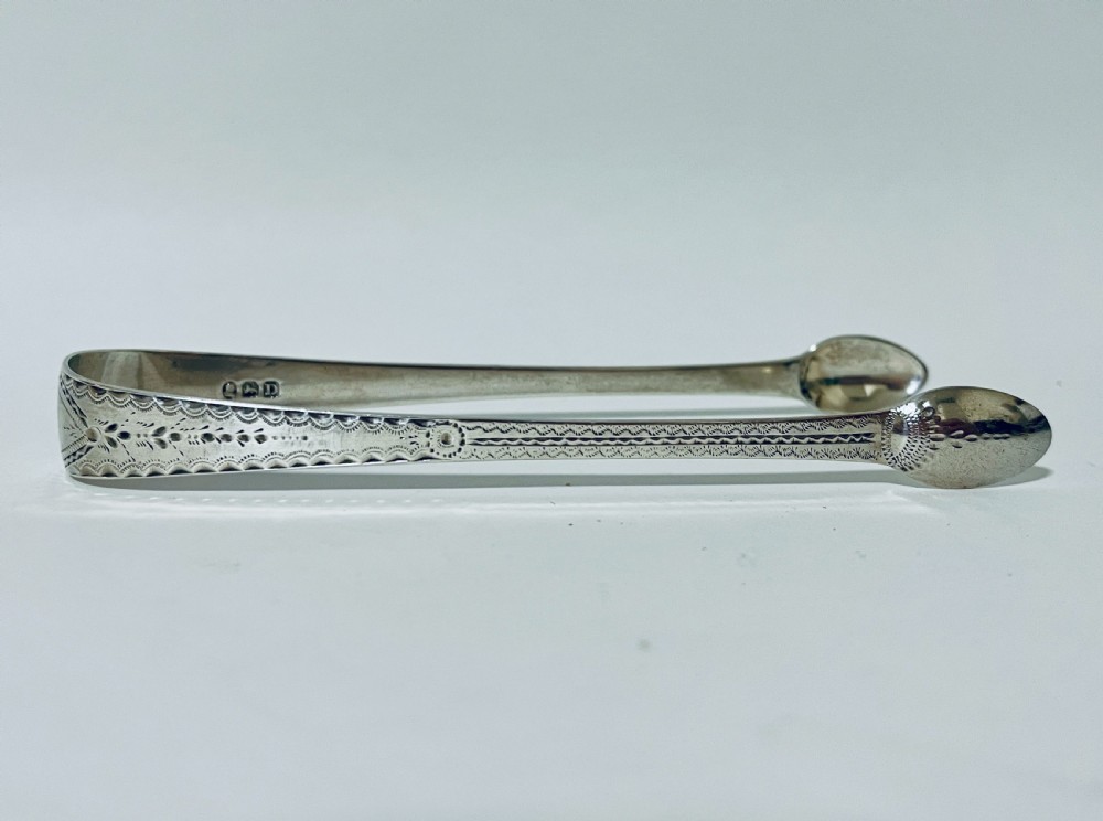 18th Century Georgian Silver Sugar Tongs View V