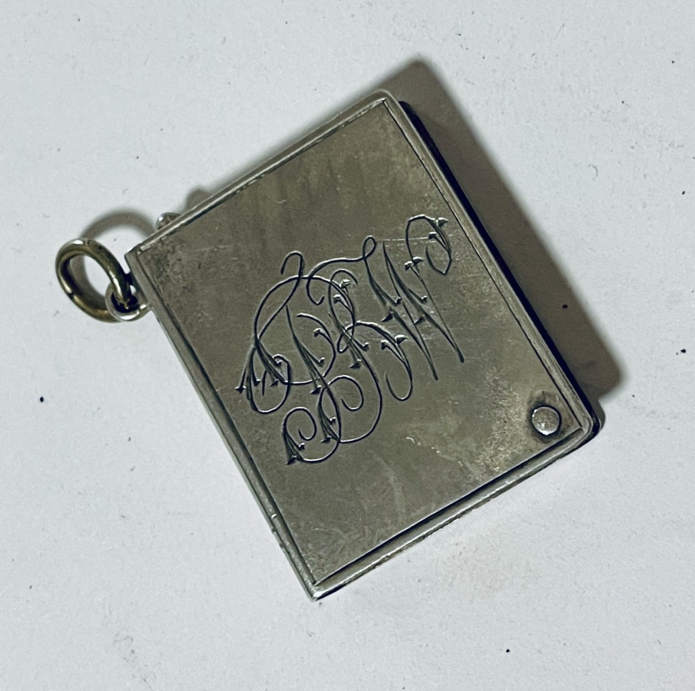 Antique Silver Stamp Case
