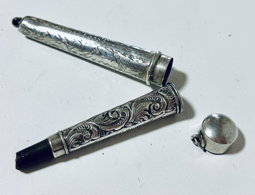 
Antique Silver Cheroot Holder