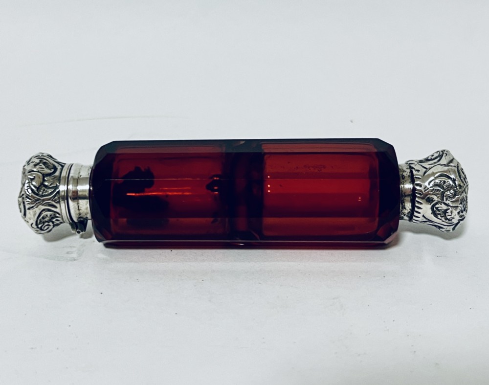 Victorian Double Ended Silver Scent Bottle