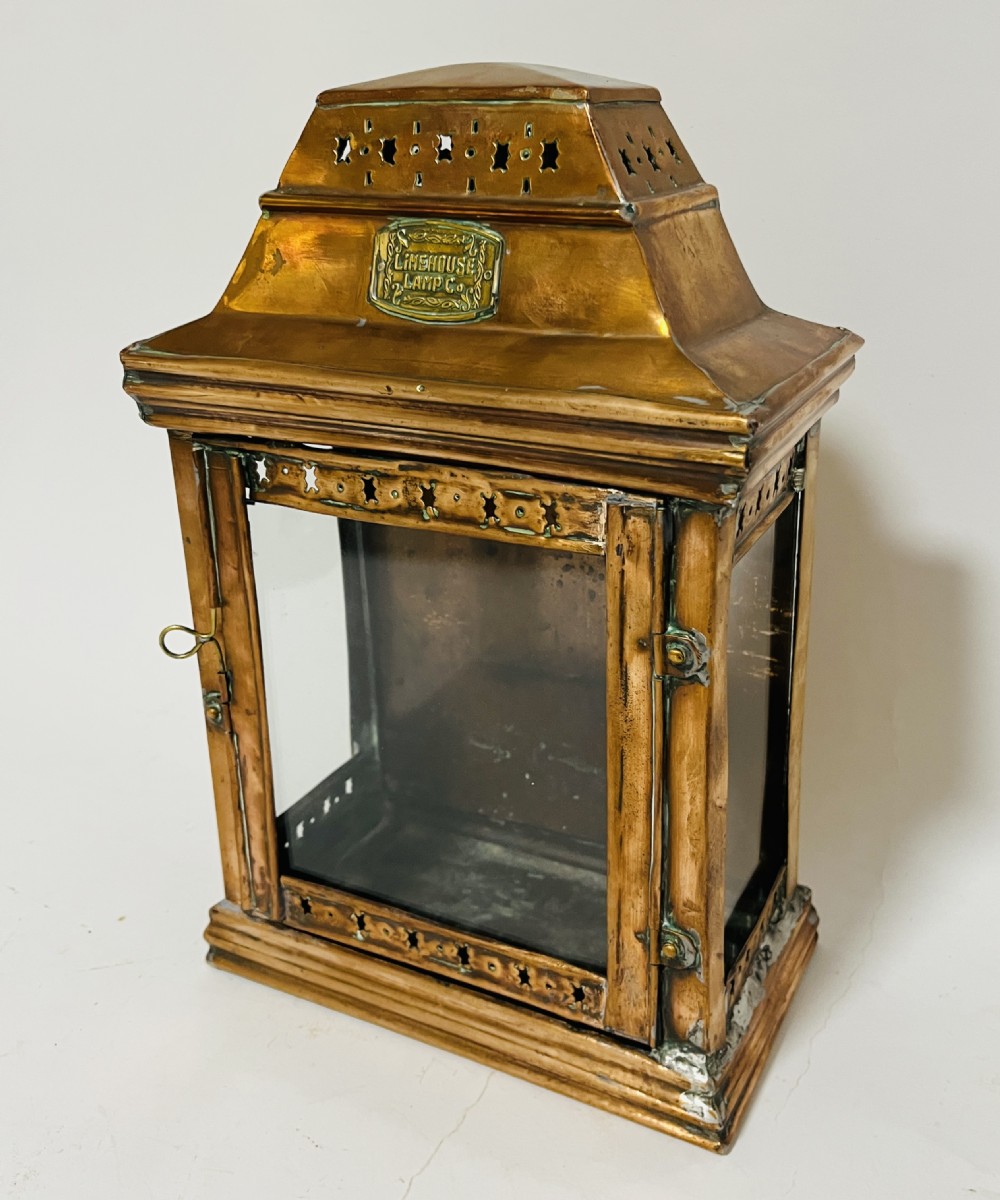 Antique Copper Bulkhead Lantern View II