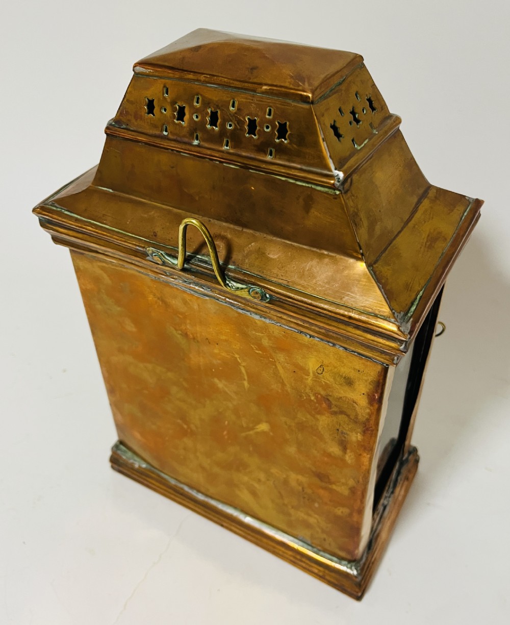 Antique Copper Bulkhead Lantern View VII