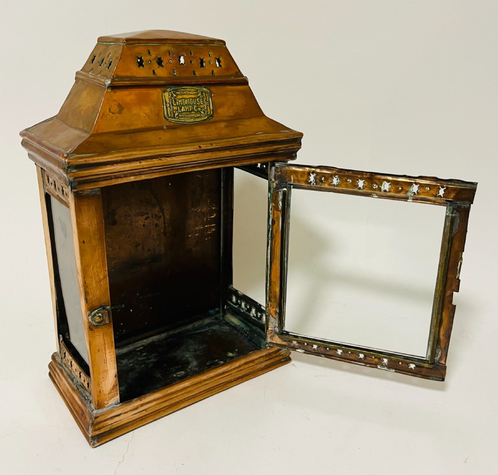 Antique Copper Bulkhead Lantern View XIII