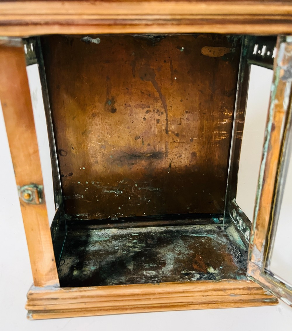 Antique Copper Bulkhead Lantern View XIV