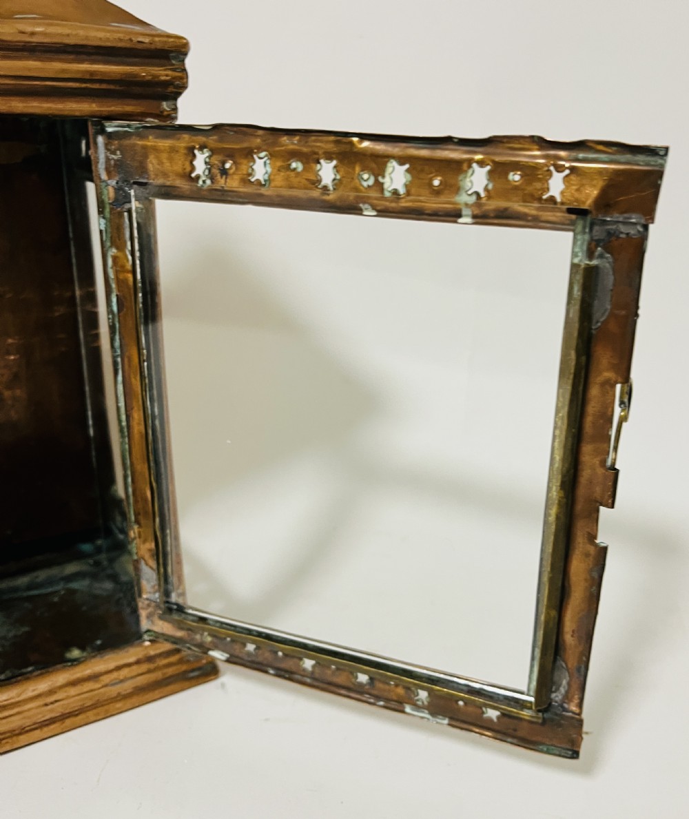 Antique Copper Bulkhead Lantern View XVIII