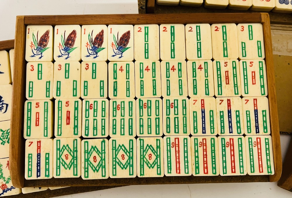 Bone and Bamboo Mahjong Set View IV