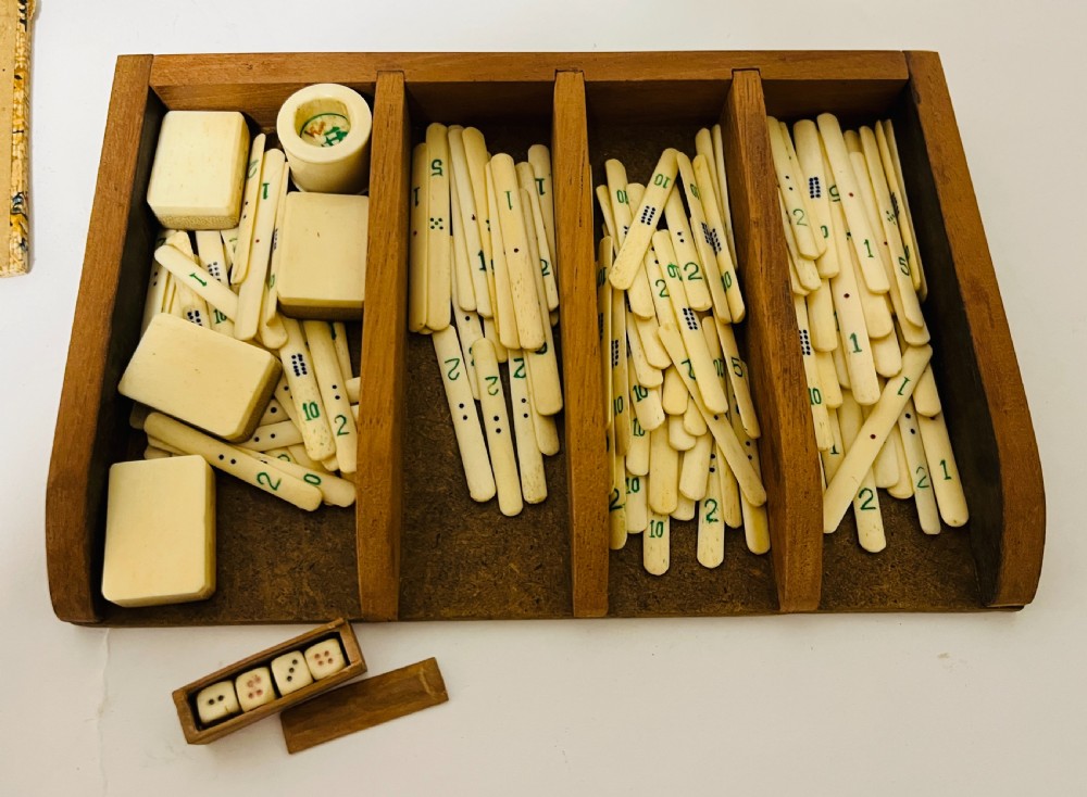 Bone and Bamboo Mahjong Set View VIII