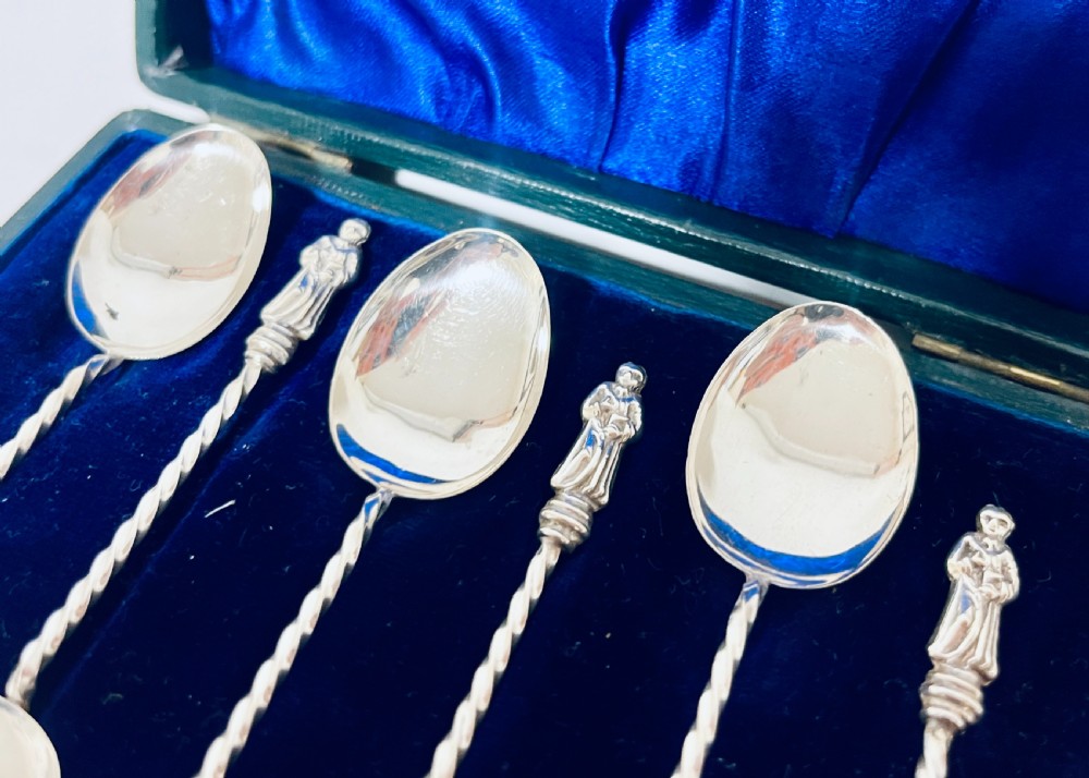 Set of 6 Antique Silver Apostle Spoons View IV