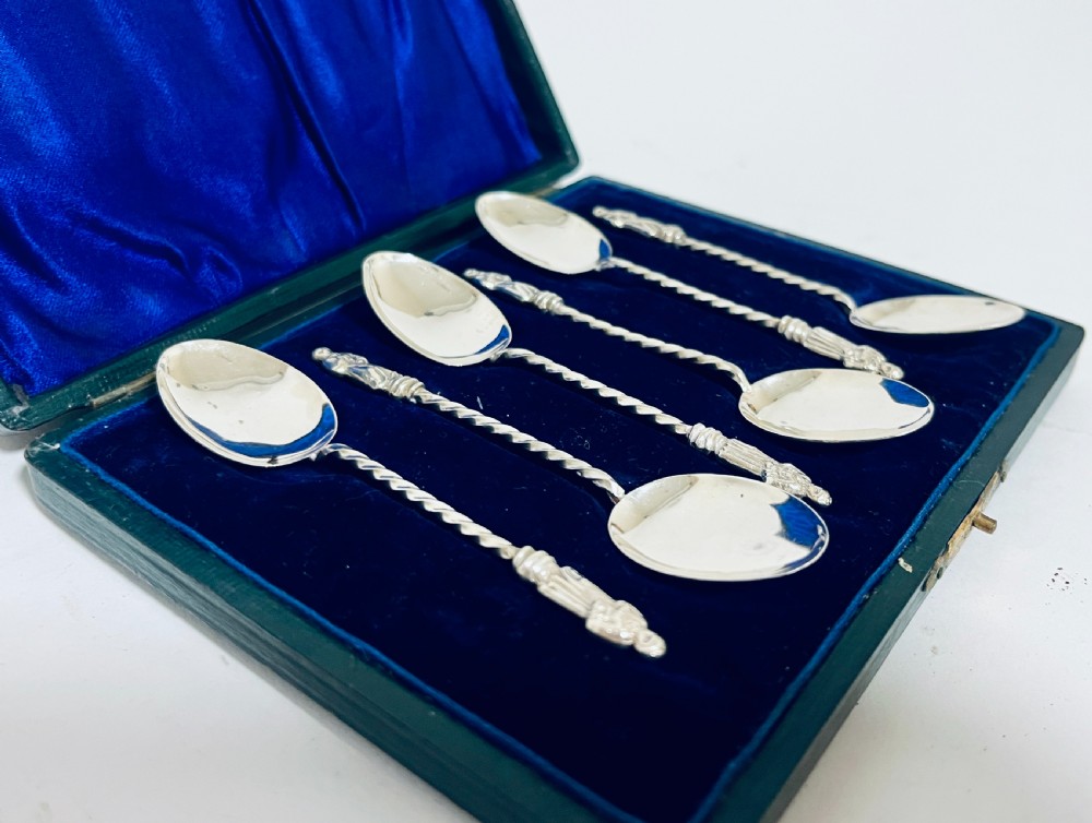 Set of 6 Antique Silver Apostle Spoons View XIV