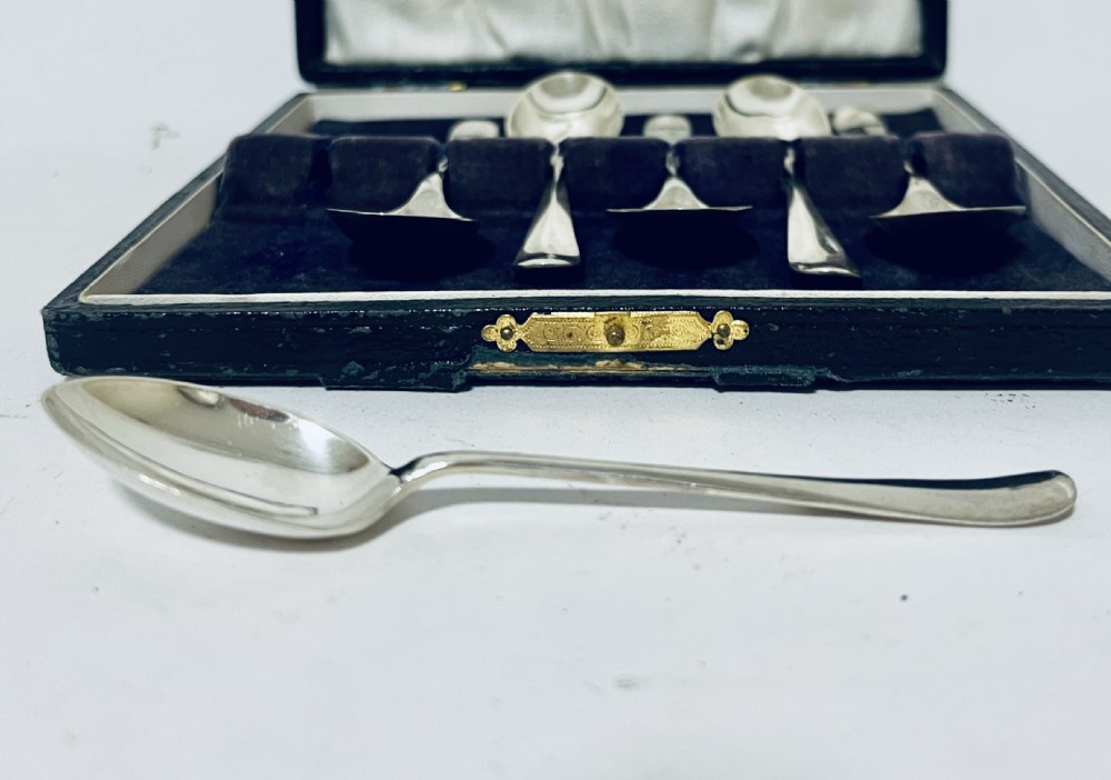 Set of 6 Antique Silver Teaspoons View V