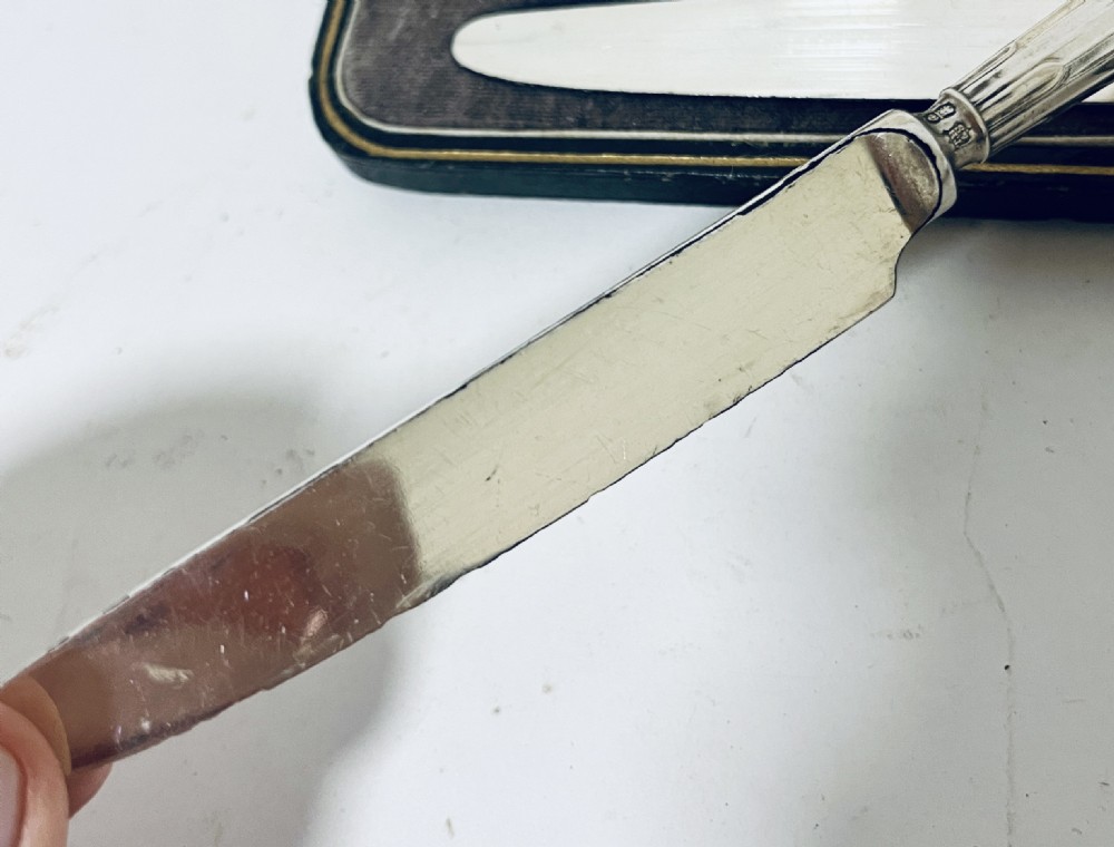 Set of 6 Antique Silver Knives View XII