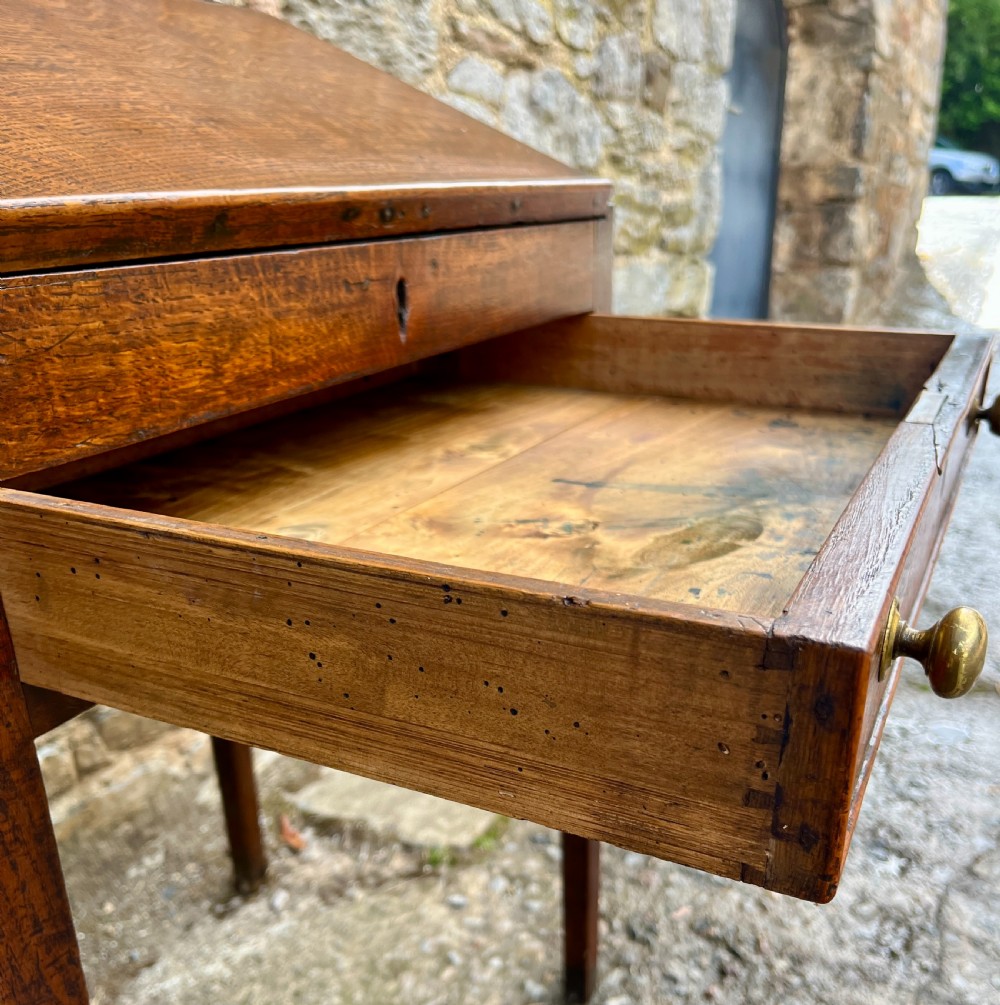 Georgian Oak Clerks Desk View XIV