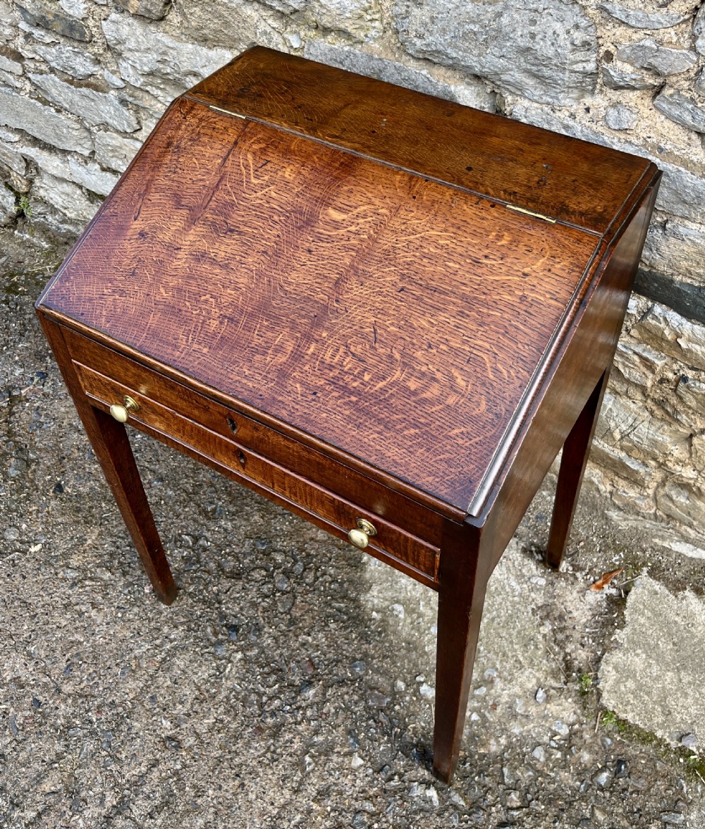 Georgian Oak Clerks Desk View XVII