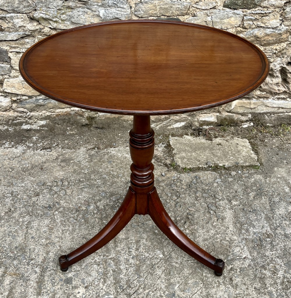 Georgian Mahogany Tilt Top Occasional Table