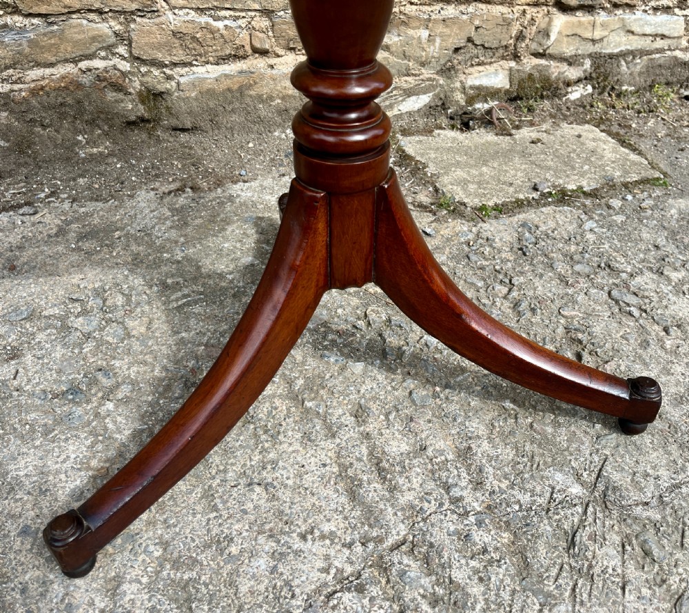 Georgian Mahogany Tilt Top Occasional Table View V
