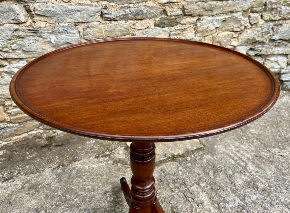 Georgian Mahogany Tilt Top Occasional Table View VIII