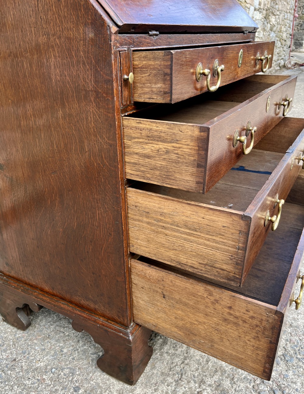 Georgian Oak Bureau View XVIII