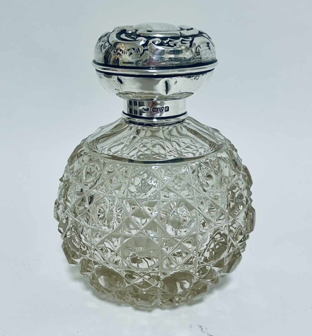 Antique Silver Topped Scent Bottle