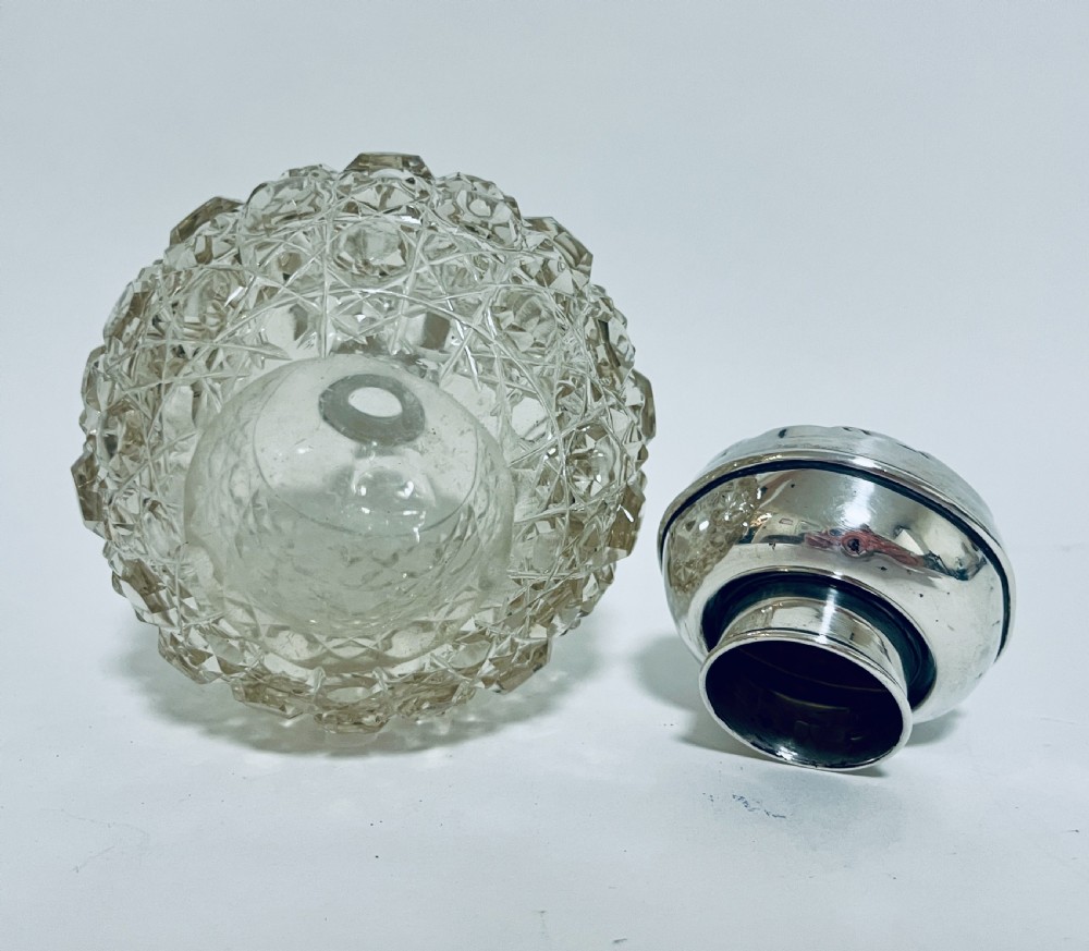 Antique Silver Topped Scent Bottle View XI