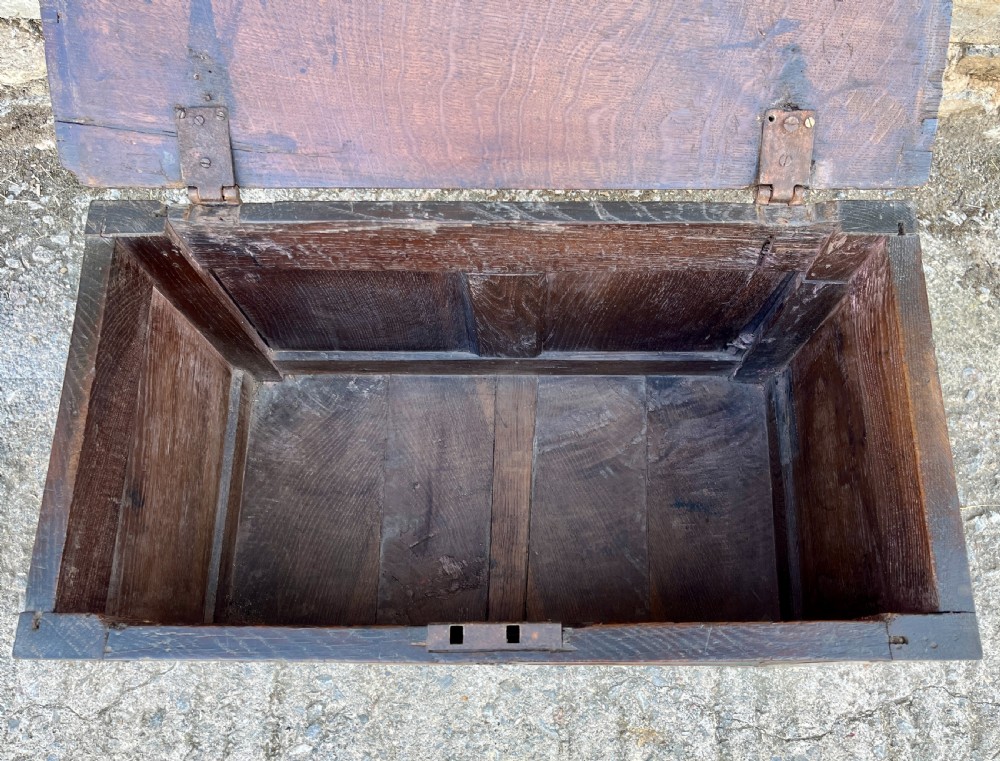 Small 18th Century Oak Coffer View VIII