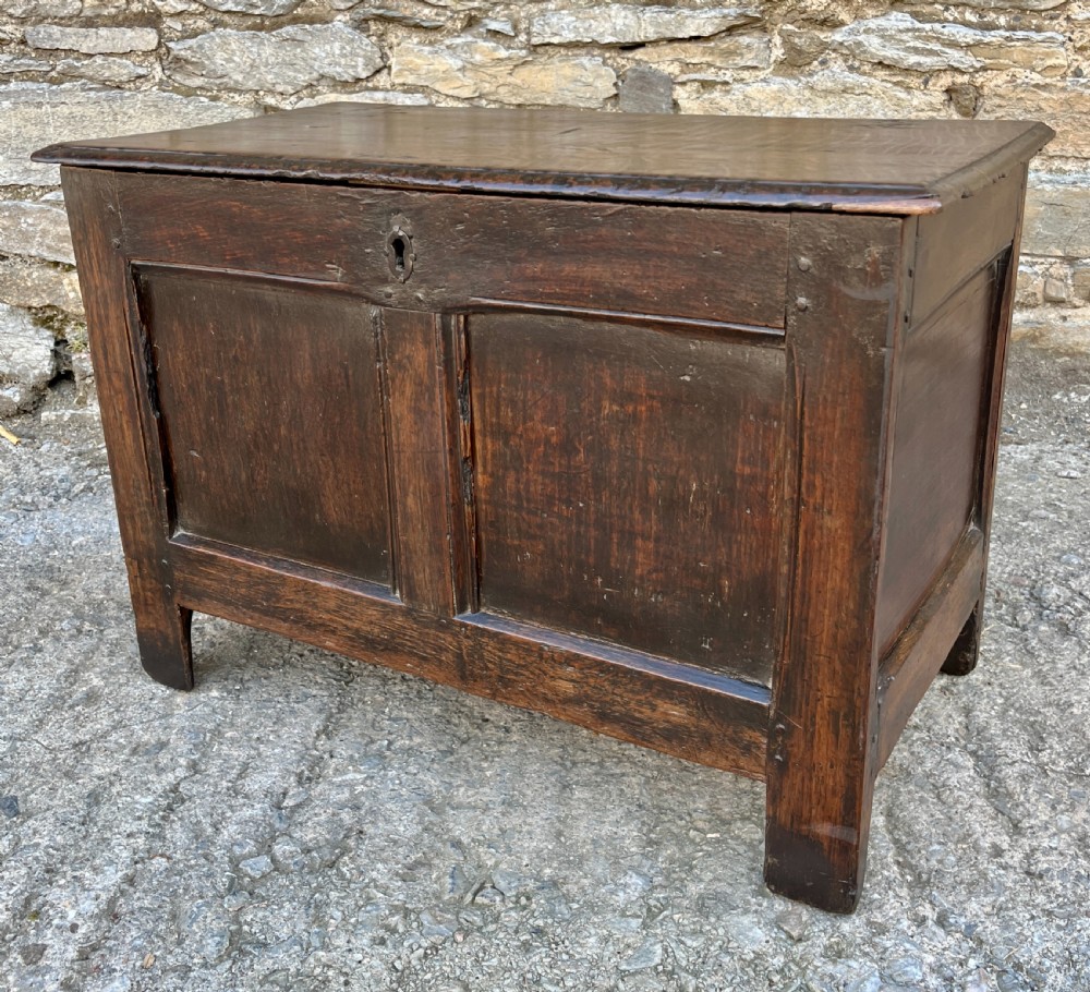 Small 18th Century Oak Coffer View X