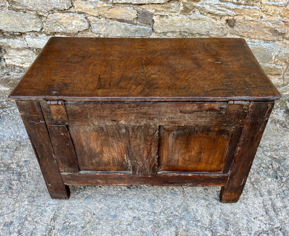 Small 18th Century Oak Coffer View XI