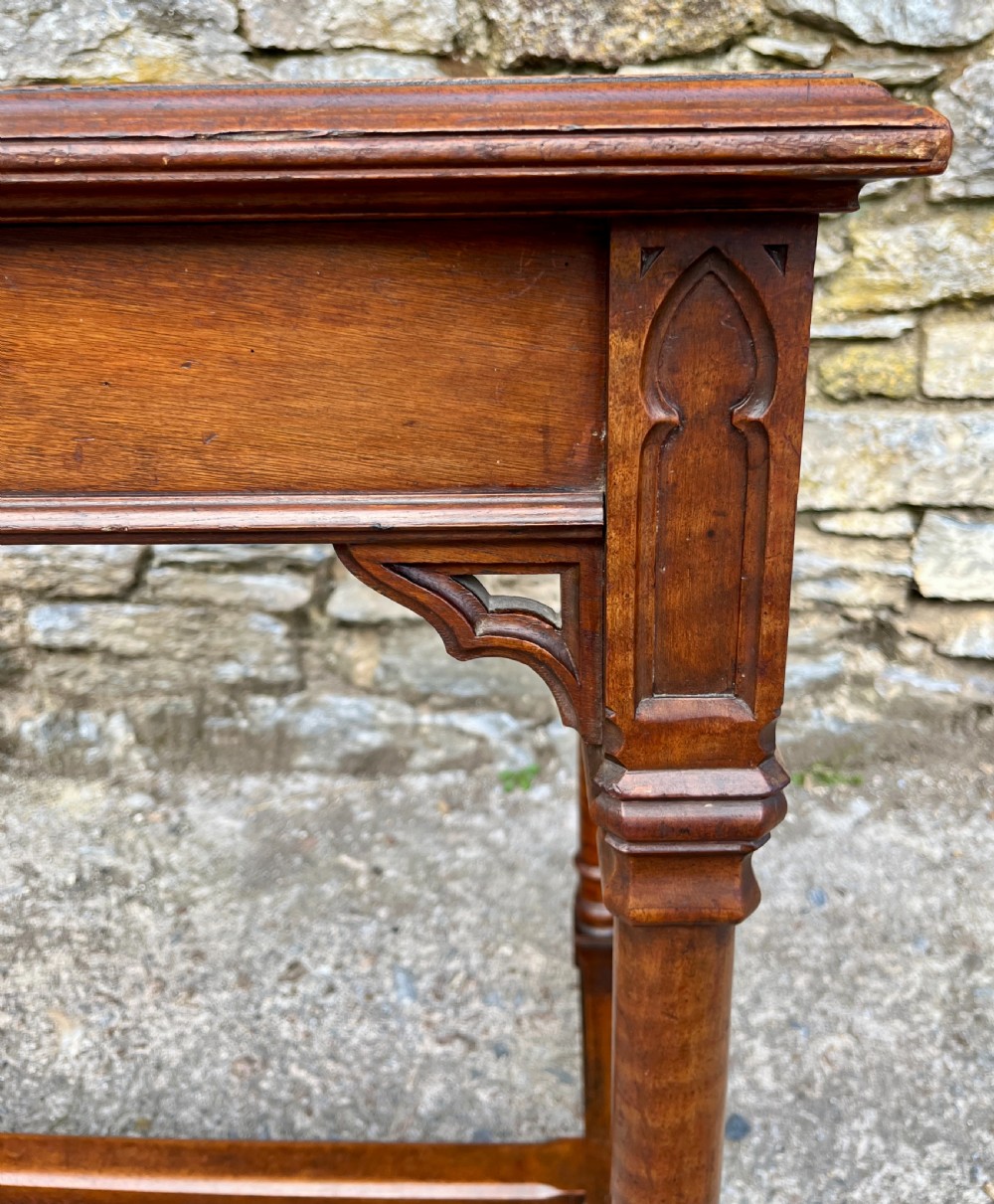 Victorian Gothic Writing Table View VI