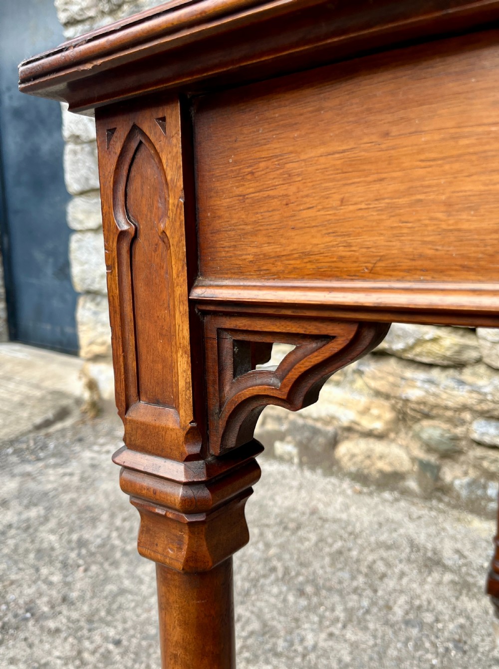 Victorian Gothic Writing Table View XVII
