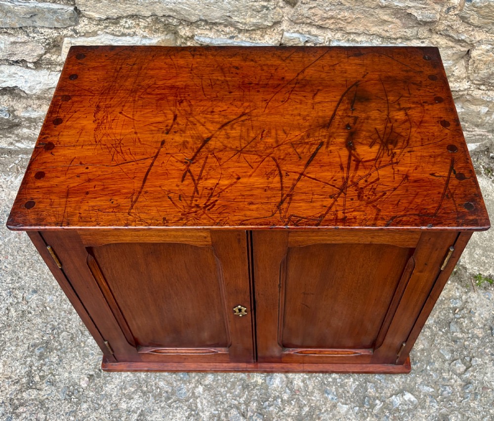 Antique Mahogany Postmaster’s Cabinet View II