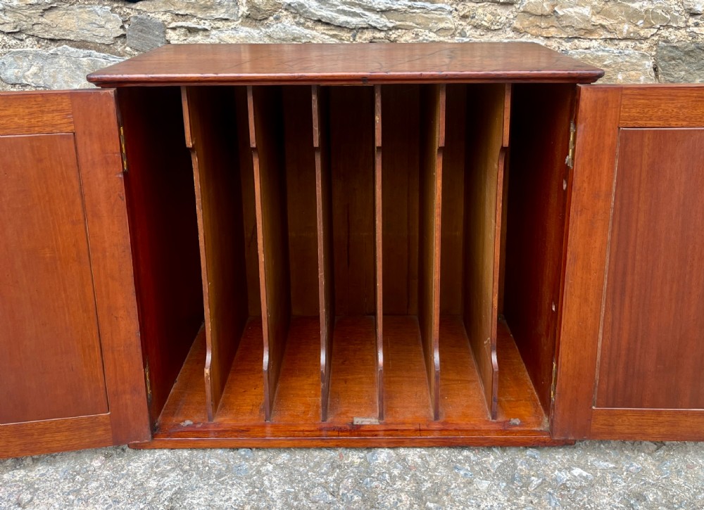 Antique Mahogany Postmaster’s Cabinet View V