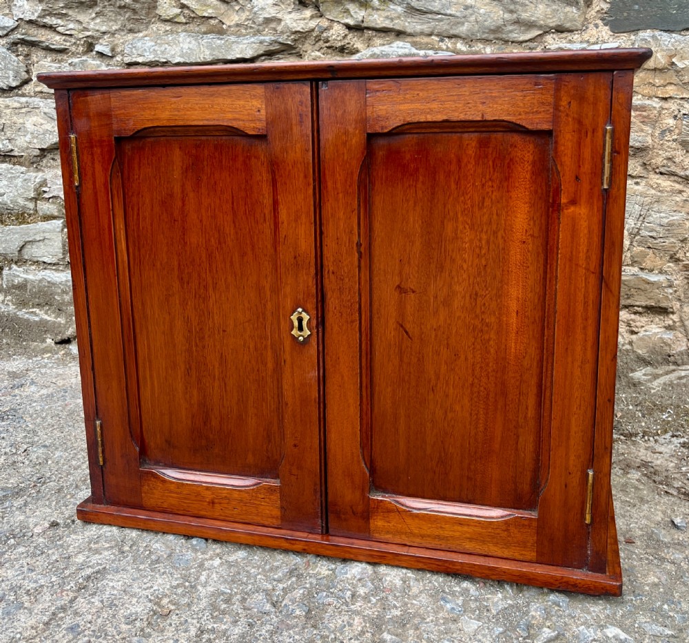 Antique Mahogany Postmaster’s Cabinet View VI
