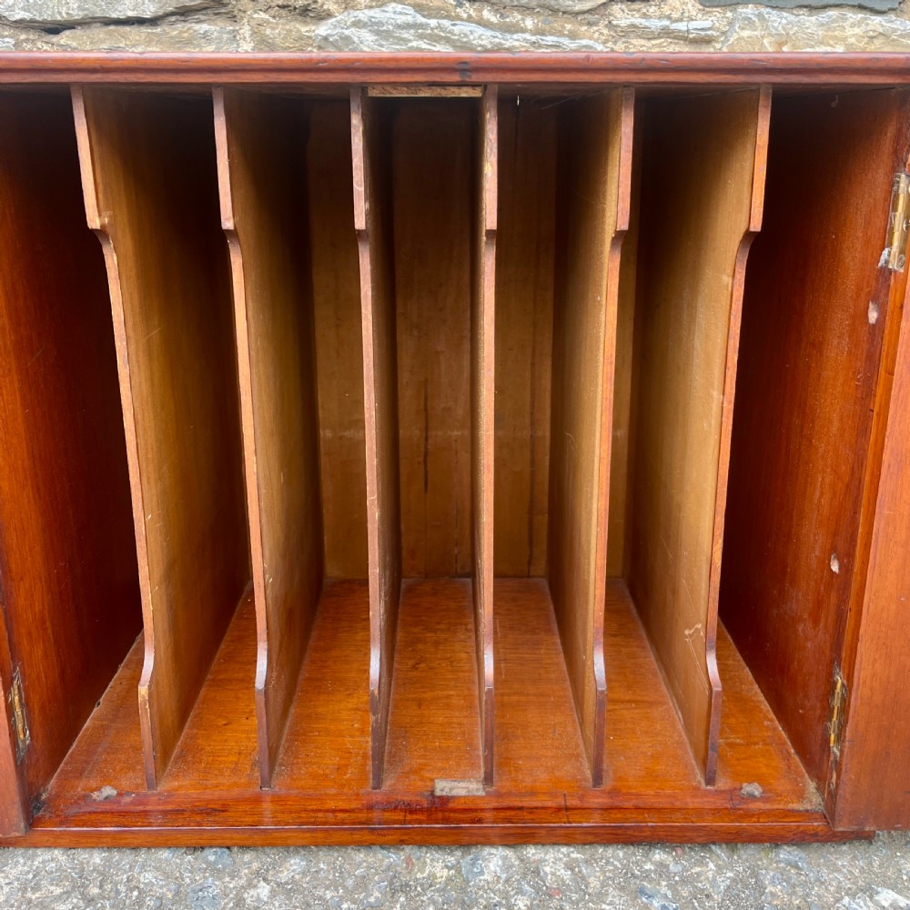 Antique Mahogany Postmaster’s Cabinet View VIII