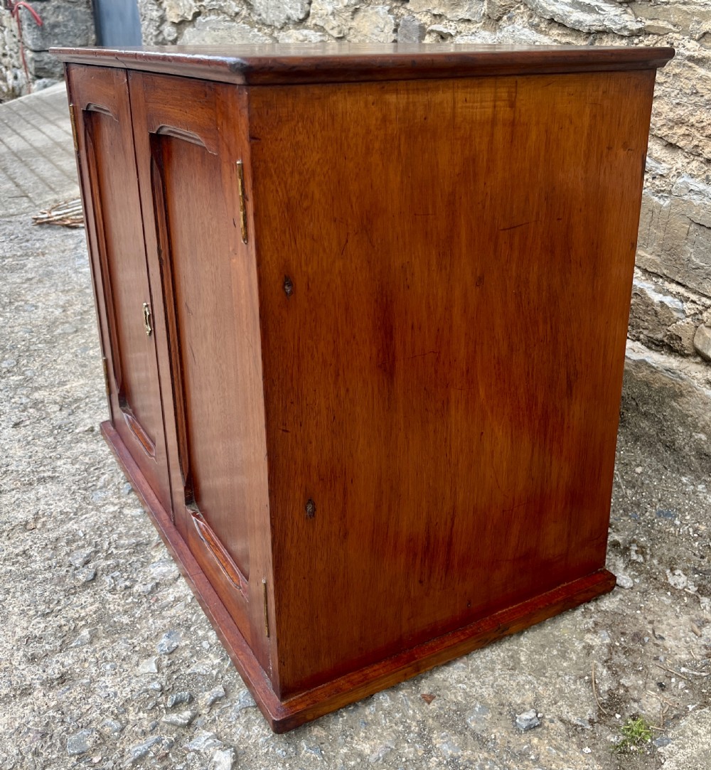 Antique Mahogany Postmaster’s Cabinet View XIII