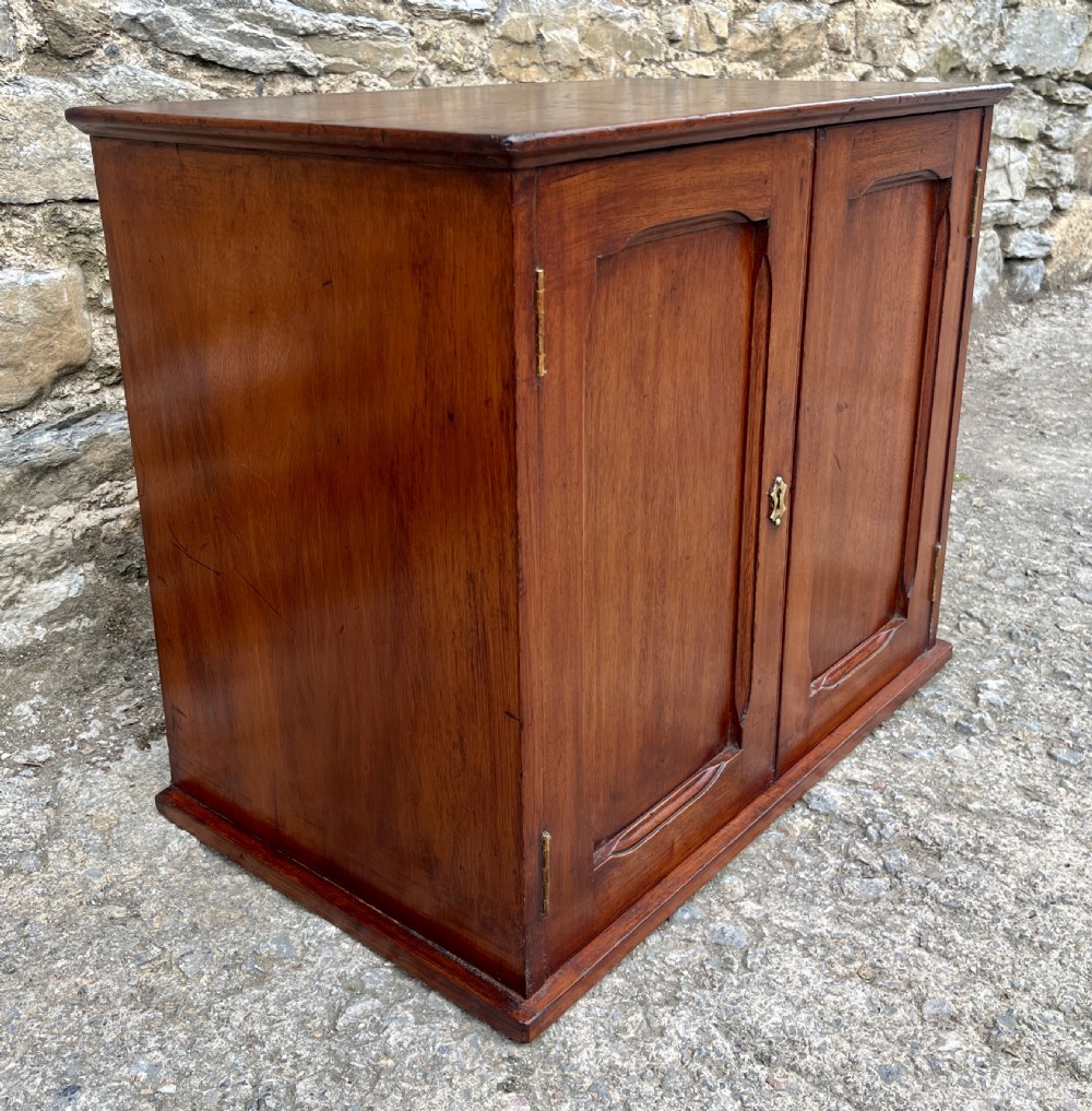 Antique Mahogany Postmaster’s Cabinet View XIV