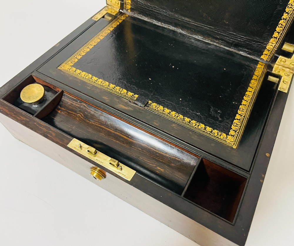 Victorian Burr Walnut Writing Slope View VII
