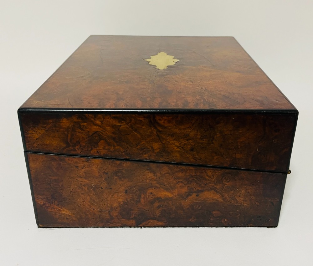 Victorian Burr Walnut Writing Slope View XVI