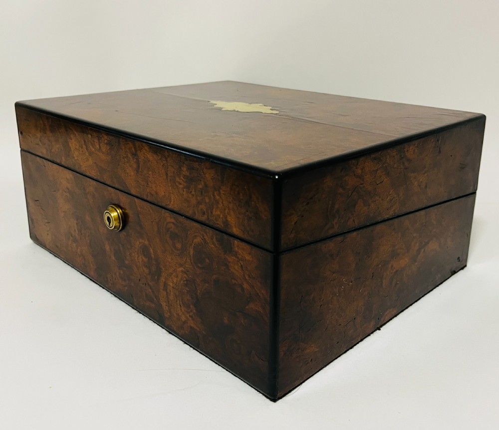 Victorian Burr Walnut Writing Slope View XVII