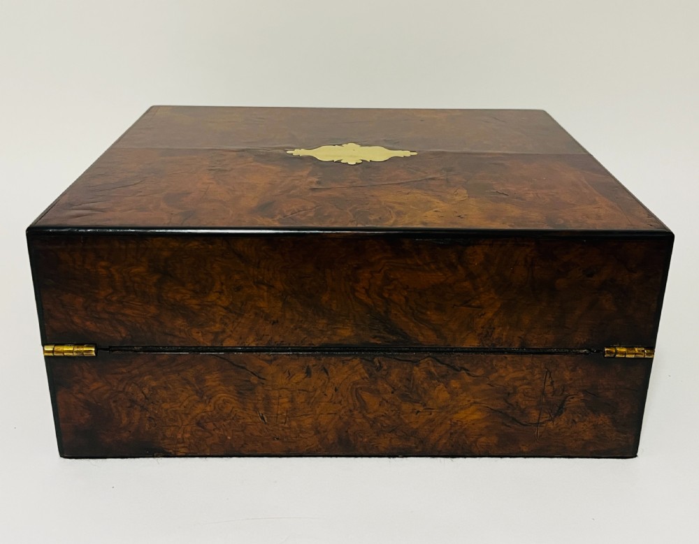 Victorian Burr Walnut Writing Slope View XVIII