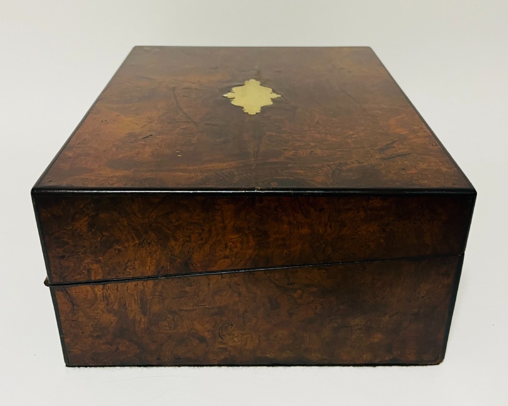 Victorian Burr Walnut Writing Slope View XIX