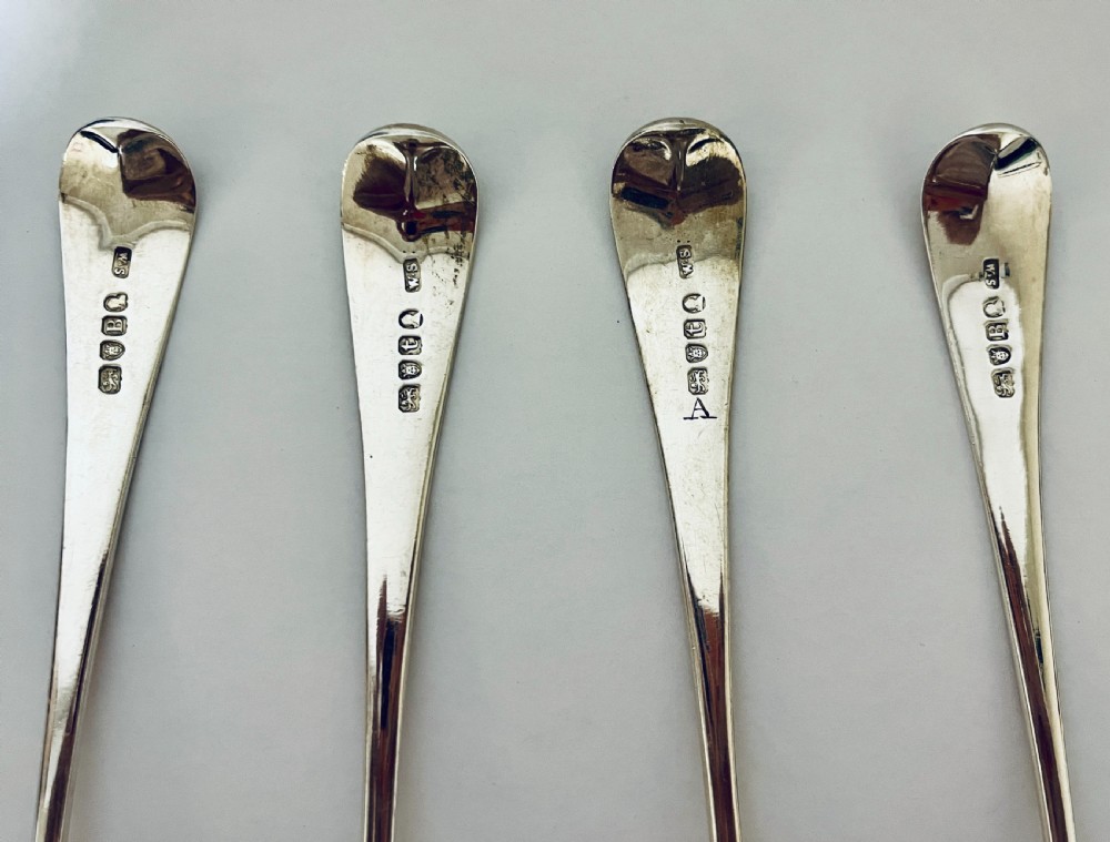 4 x Georgian Silver Berry Spoons View XI