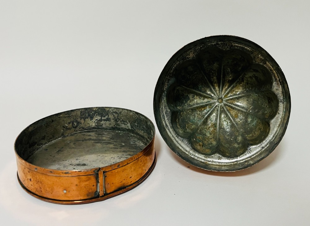 Antique Copper Ice Cream Mould View XII