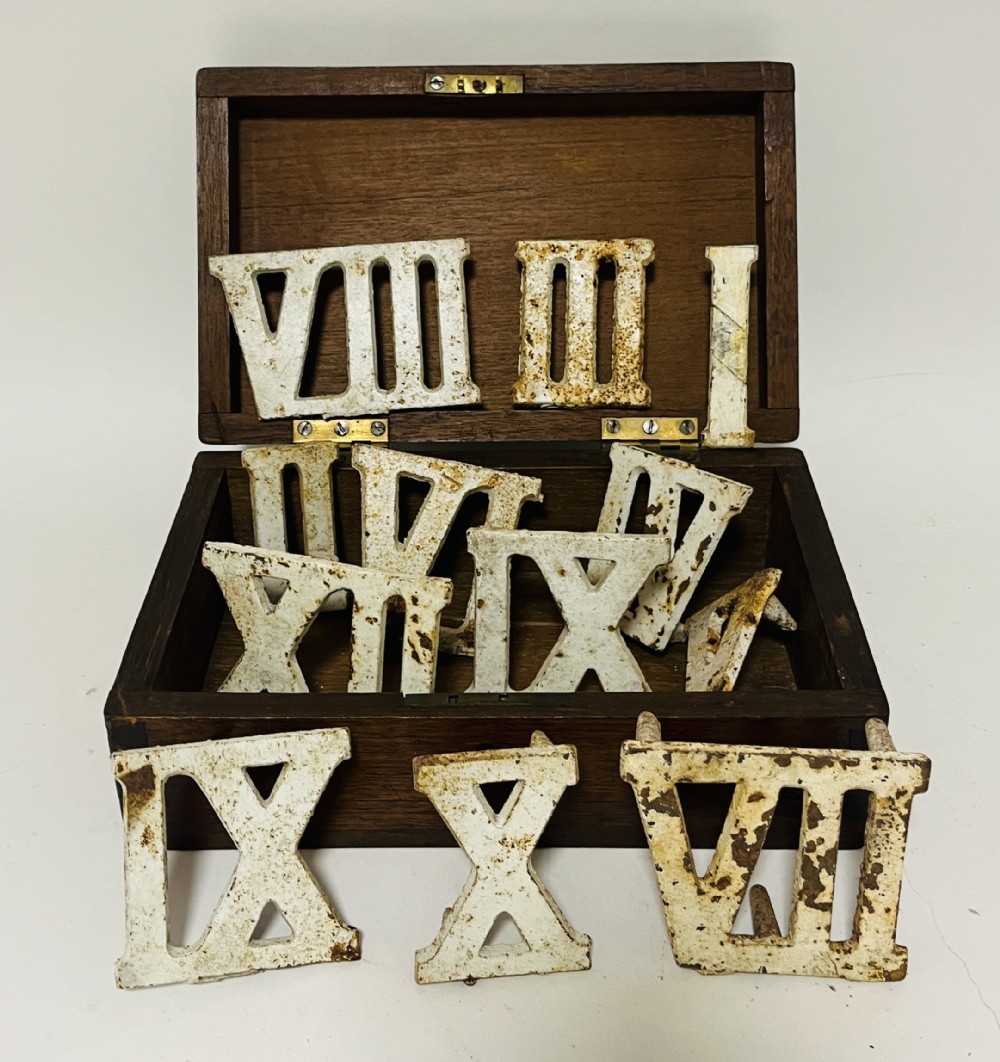 Set of 12 Antique Cast Iron 'Clock Golf' Numbers