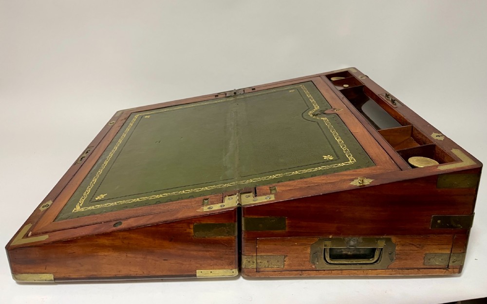 Large Victorian Mahogany Writing Slope with Secret Drawers View VI