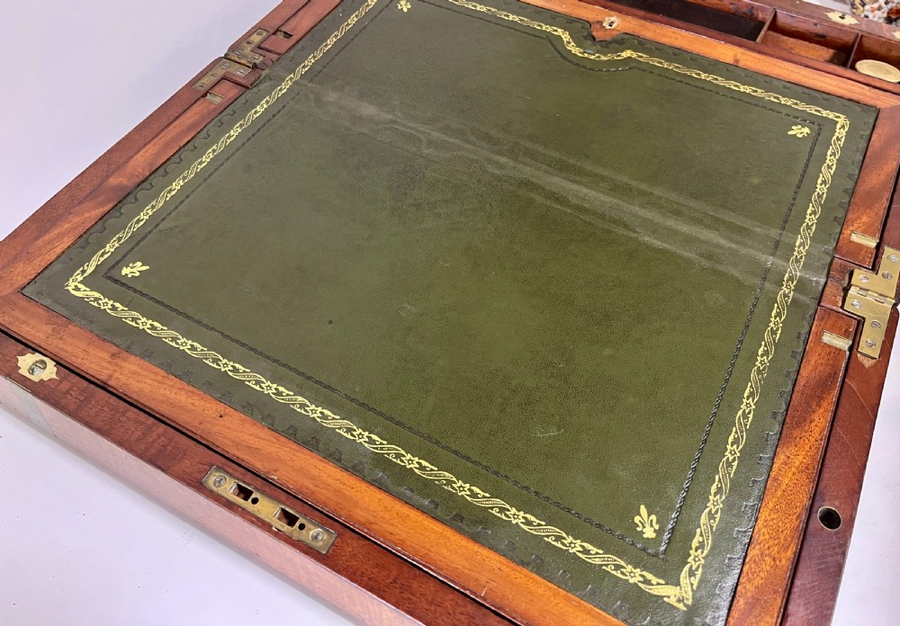 Large Victorian Mahogany Writing Slope with Secret Drawers View VIII