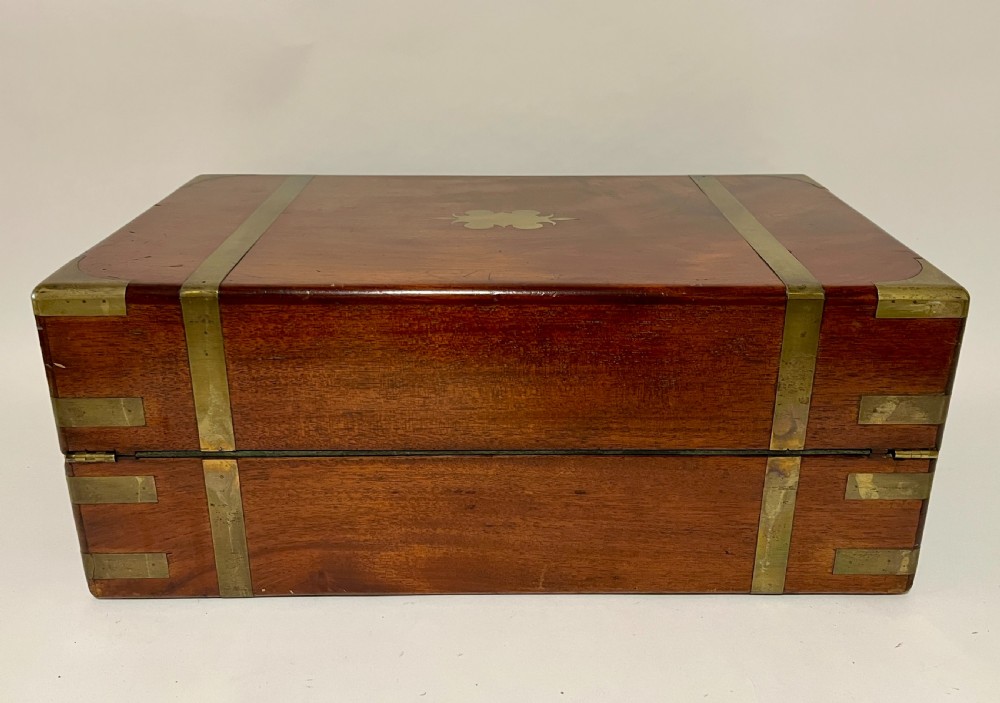 Large Victorian Mahogany Writing Slope with Secret Drawers View XIV