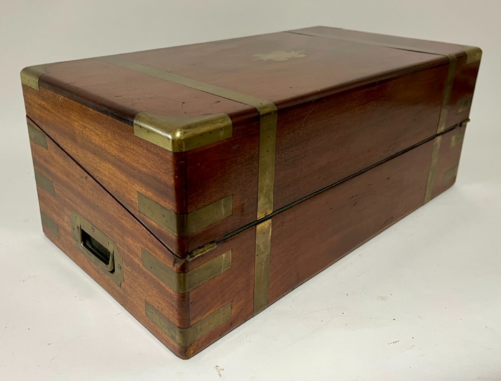 Large Victorian Mahogany Writing Slope with Secret Drawers View XV