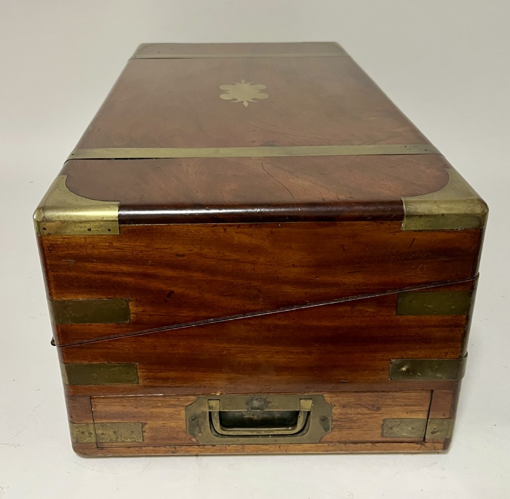 Large Victorian Mahogany Writing Slope with Secret Drawers View XVII