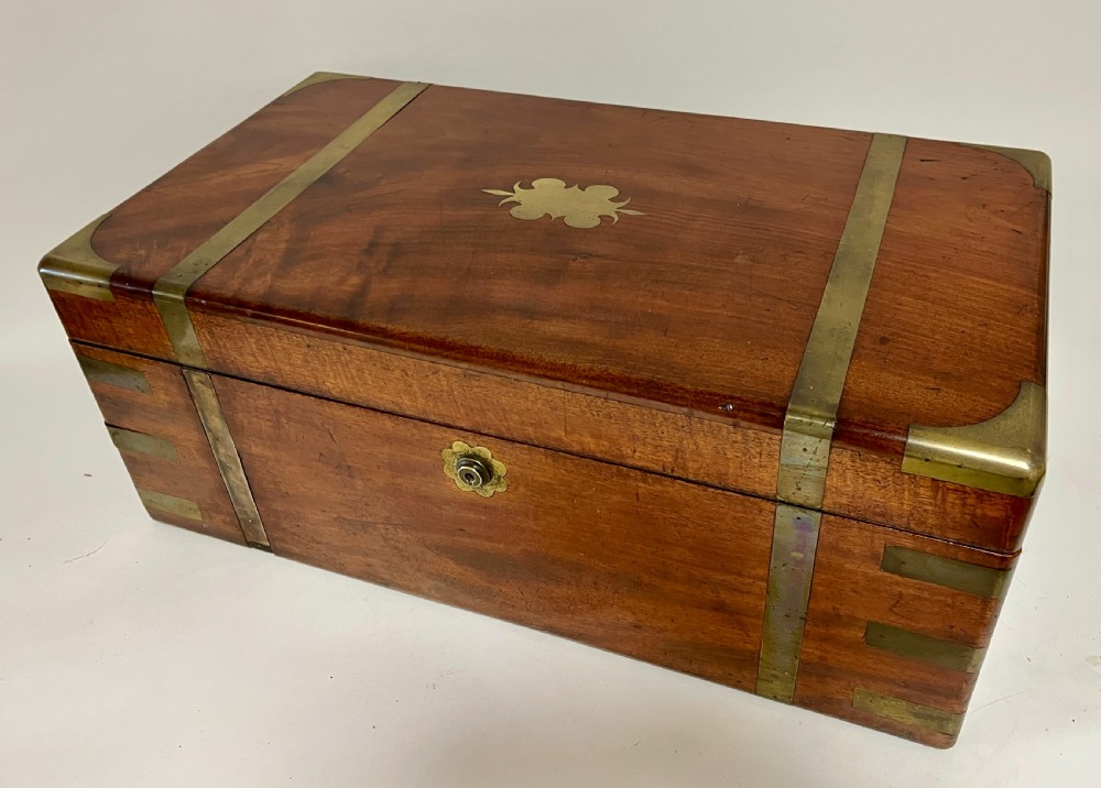 Large Victorian Mahogany Writing Slope with Secret Drawers View XX