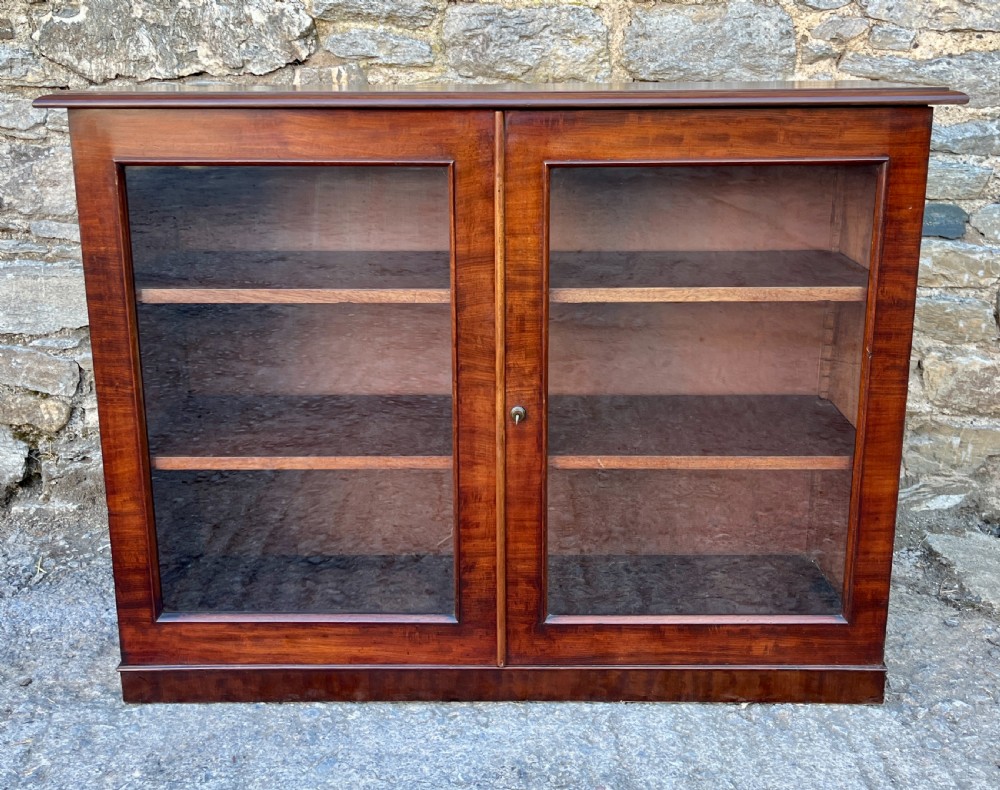 Victorian Mahogany Glazed Cabinet View II