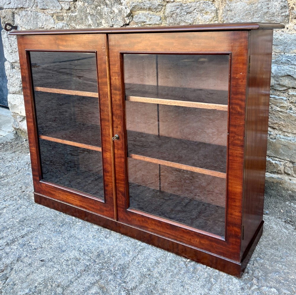 Victorian Mahogany Glazed Cabinet View VII